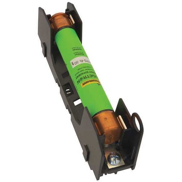 Eaton Bussmann Open Fuse Block, H; K5 UL Class, 1 Poles, 0 to 30A Amp Range, 600V AC/DC Volt Rating - HM60030-1SR