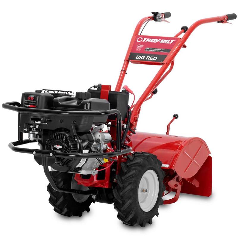Troy-Bilt Big Red 20 in. 306cc OHV Electric Start Briggs and Stratton Engine Rear Tine Forward Rotating Gas Garden Tiller - Big Red FRT