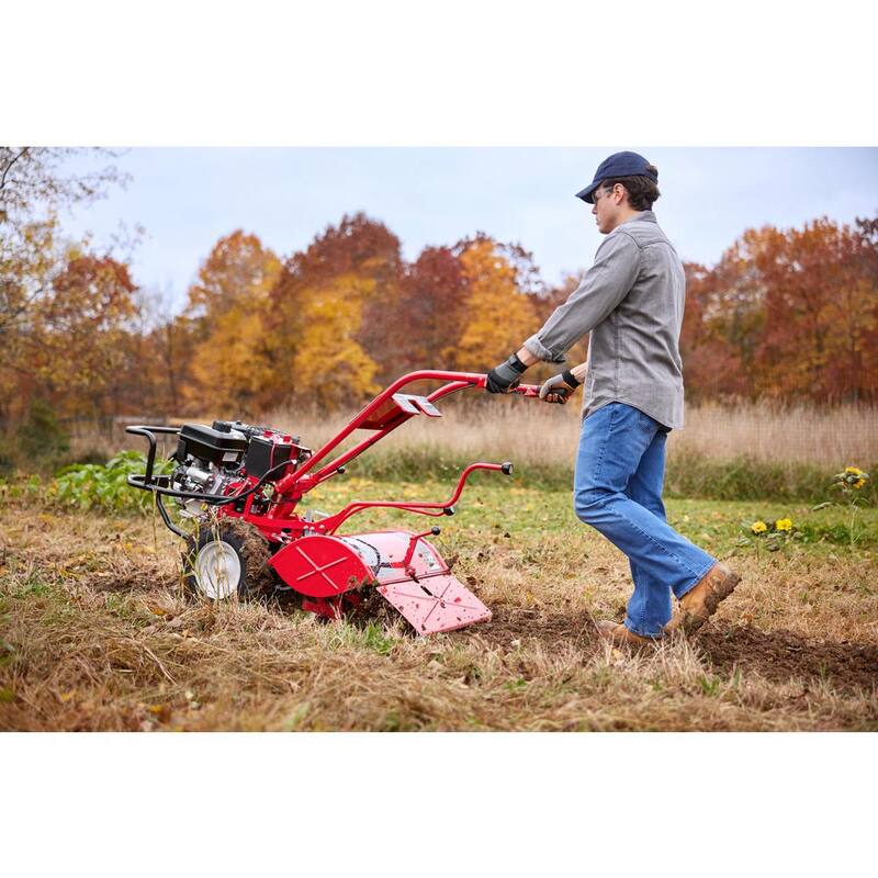 Troy-Bilt Big Red 20 in. 306cc OHV Electric Start Briggs and Stratton Engine Rear Tine Forward Rotating Gas Garden Tiller - Big Red FRT