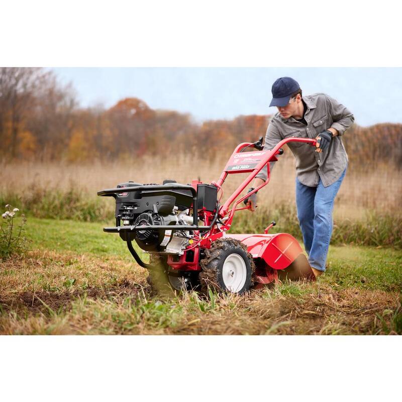 Troy-Bilt Big Red 20 in. 306cc OHV Electric Start Briggs and Stratton Engine Rear Tine Forward Rotating Gas Garden Tiller - Big Red FRT