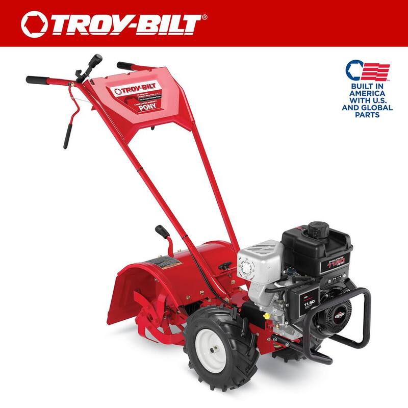 Troy-Bilt Pony 16 in. 250 cc OHV Briggs and Stratton Engine Rear Tine Forward Rotating Gas Garden Tiller - Pony FRT