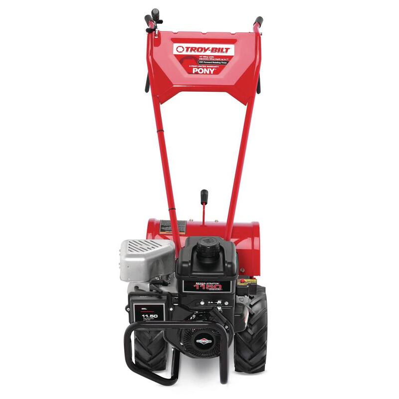 Troy-Bilt Pony 16 in. 250 cc OHV Briggs and Stratton Engine Rear Tine Forward Rotating Gas Garden Tiller - Pony FRT