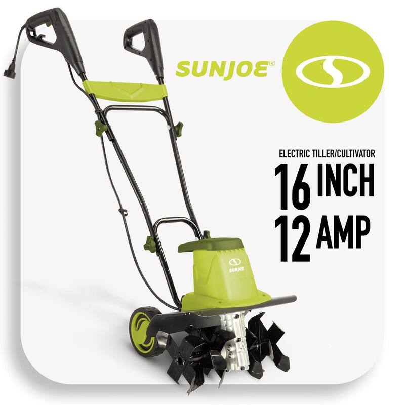Sun Joe 16 in. 12 Amp Electric Garden Tiller/Cultivator - TJ603E