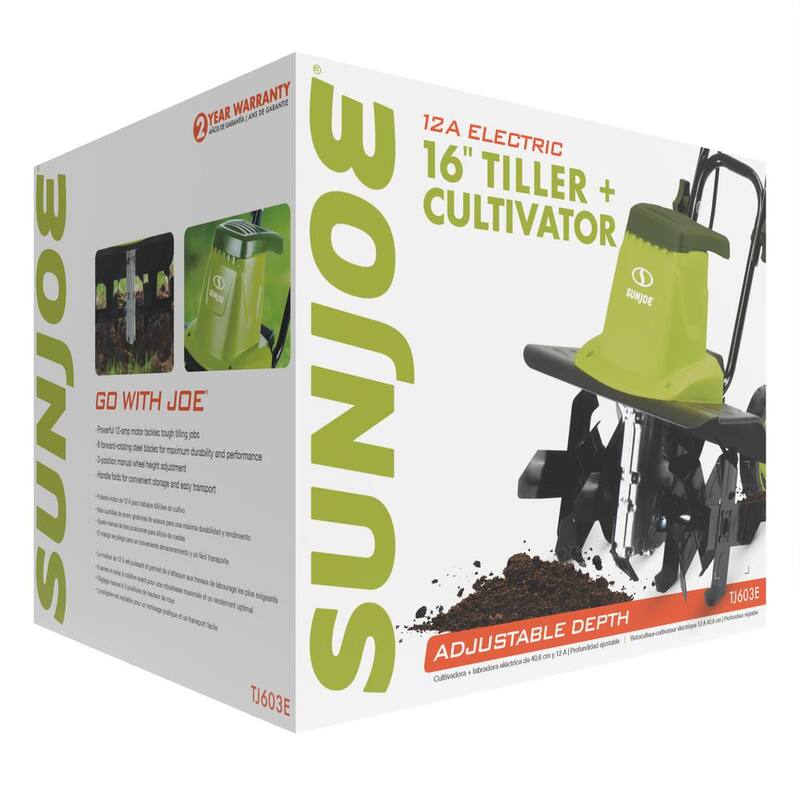 Sun Joe 16 in. 12 Amp Electric Garden Tiller/Cultivator - TJ603E