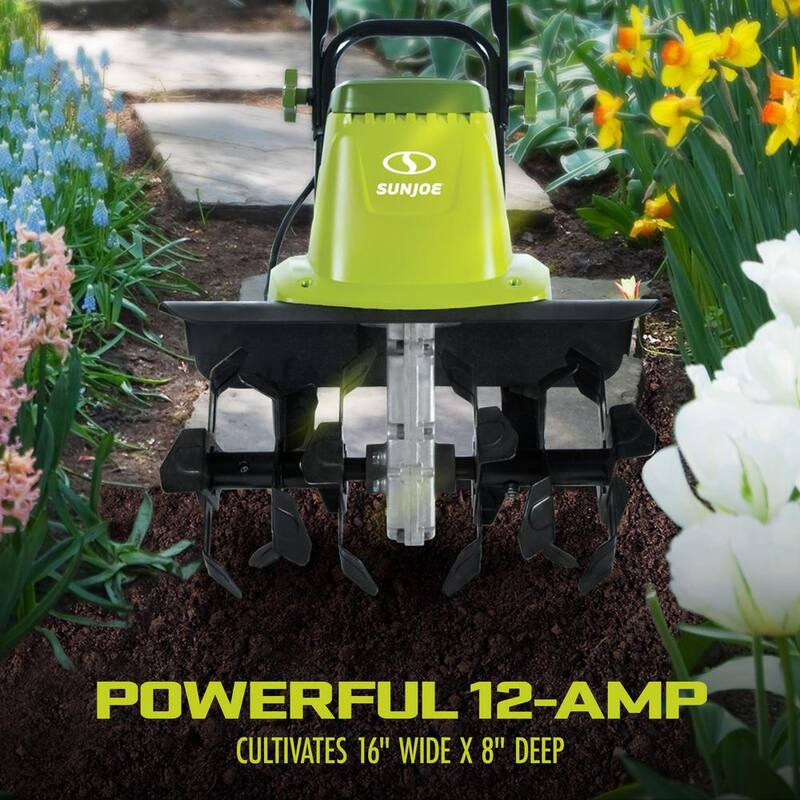 Sun Joe 16 in. 12 Amp Electric Garden Tiller/Cultivator - TJ603E