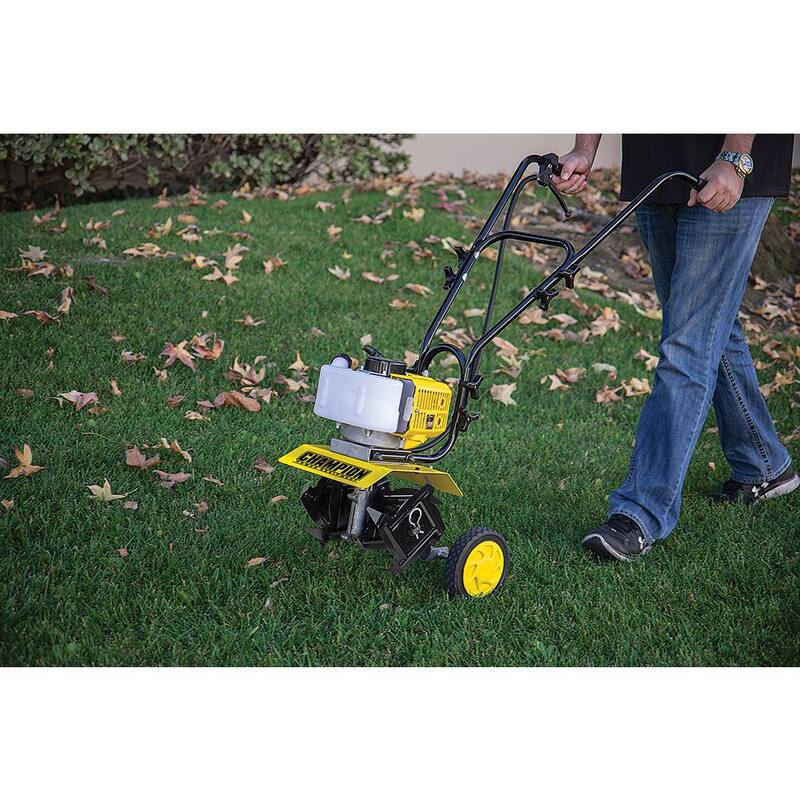 Champion Power Equipment 9.5 in. Portable Gas Garden Tiller Cultivator - 100882