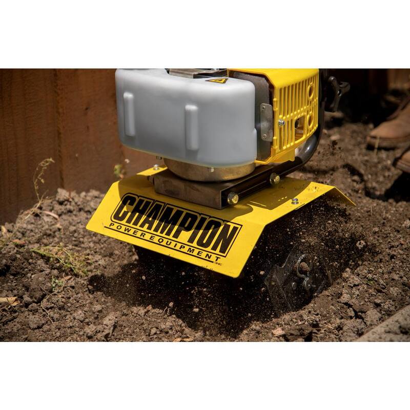 Champion Power Equipment 9.5 in. Portable Gas Garden Tiller Cultivator - 100882