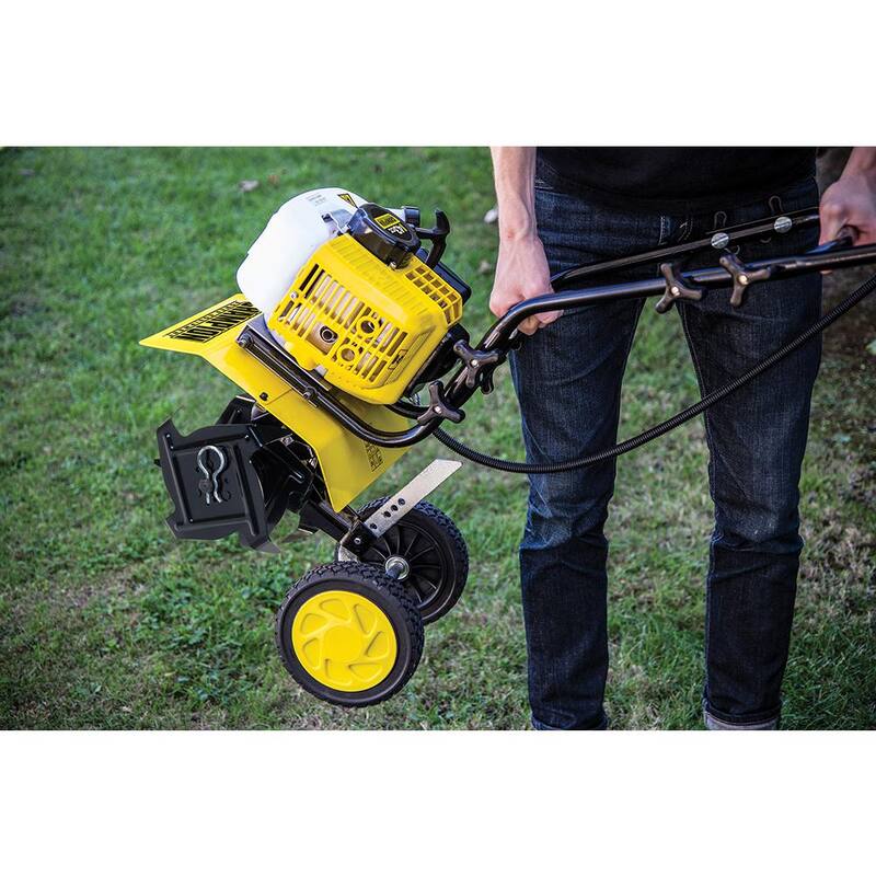 Champion Power Equipment 9.5 in. Portable Gas Garden Tiller Cultivator - 100882