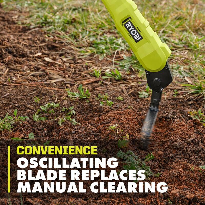 RYOBI ONE+ 18V Cordless Battery Garden Hoe (Tool Only) - P29013BTL