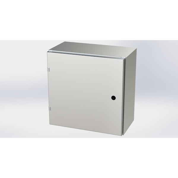 Saginaw Control & Engineering 316 Stainless Steel Electrical Enclosures, 20 in H, 10 in D, 20 in W, NEMA 3R, 4, 4X, 12, 13 - SCE-20EL2010SS6LP
