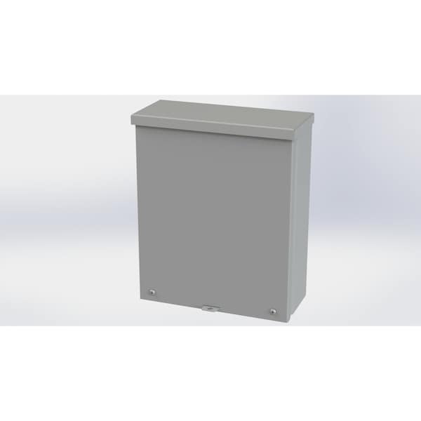 Saginaw Control & Engineering Galvanized Steel Electrical Enclosures, 12 in H, 4 in D, 10 in W, NEMA 3R, Screw On - SCE-12R104