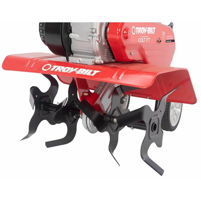 Troy-Bilt Colt 24 in. 208 cc OHV Engine Front Tine Forward Rotating Gas Garden Tiller with Adjustable Tilling Width - Colt FT