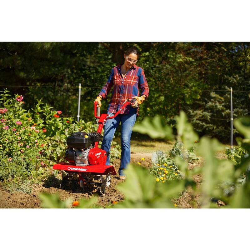 Troy-Bilt Colt 24 in. 208 cc OHV Engine Front Tine Forward Rotating Gas Garden Tiller with Adjustable Tilling Width - Colt FT