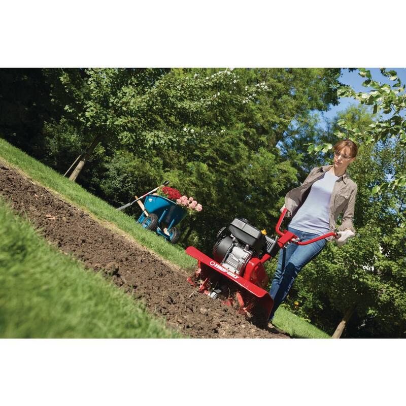 Troy-Bilt Colt 24 in. 208 cc OHV Engine Front Tine Forward Rotating Gas Garden Tiller with Adjustable Tilling Width - Colt FT