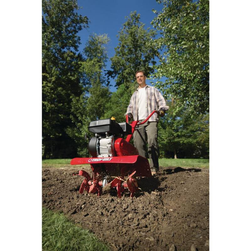 Troy-Bilt Colt 24 in. 208 cc OHV Engine Front Tine Forward Rotating Gas Garden Tiller with Adjustable Tilling Width - Colt FT