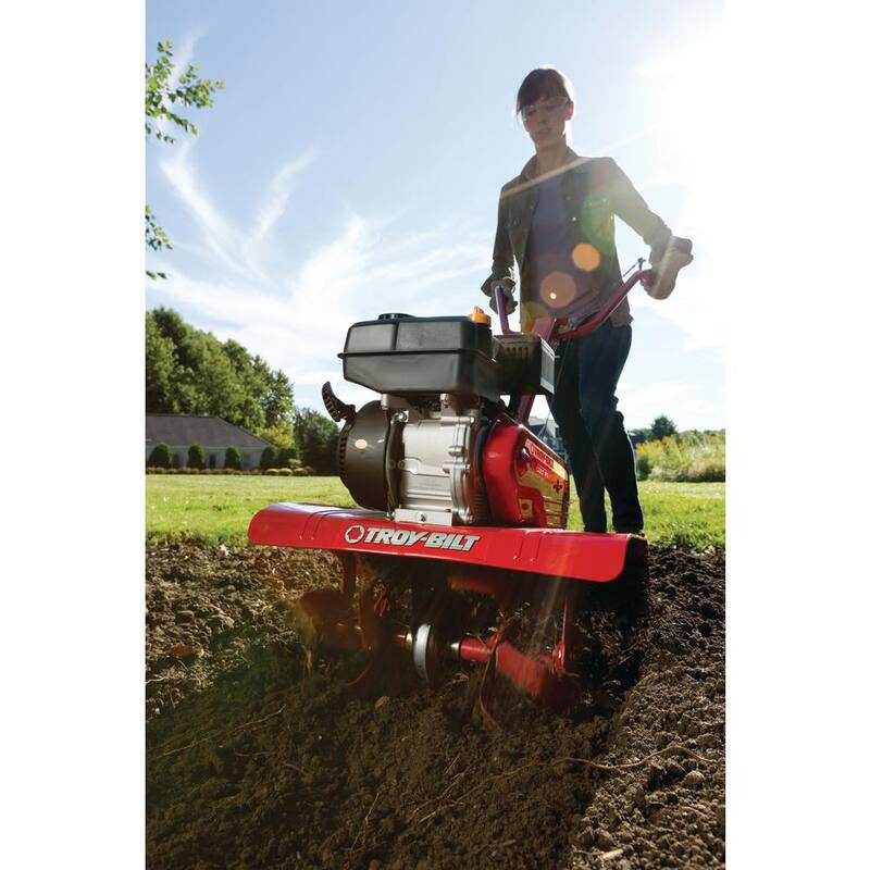 Troy-Bilt Colt 24 in. 208 cc OHV Engine Front Tine Forward Rotating Gas Garden Tiller with Adjustable Tilling Width - Colt FT