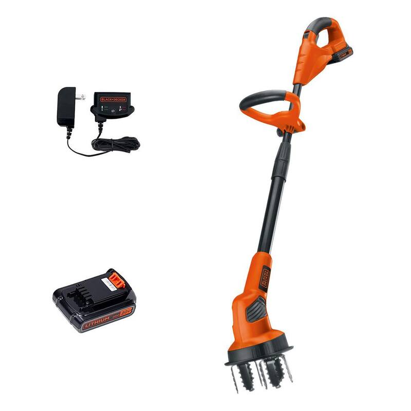 BLACK+DECKER 20V MAX 7 in. Lithium-Ion Cordless Garden Cultivator/Tiller with 1.5Ah Battery and Charger Included - LGC120