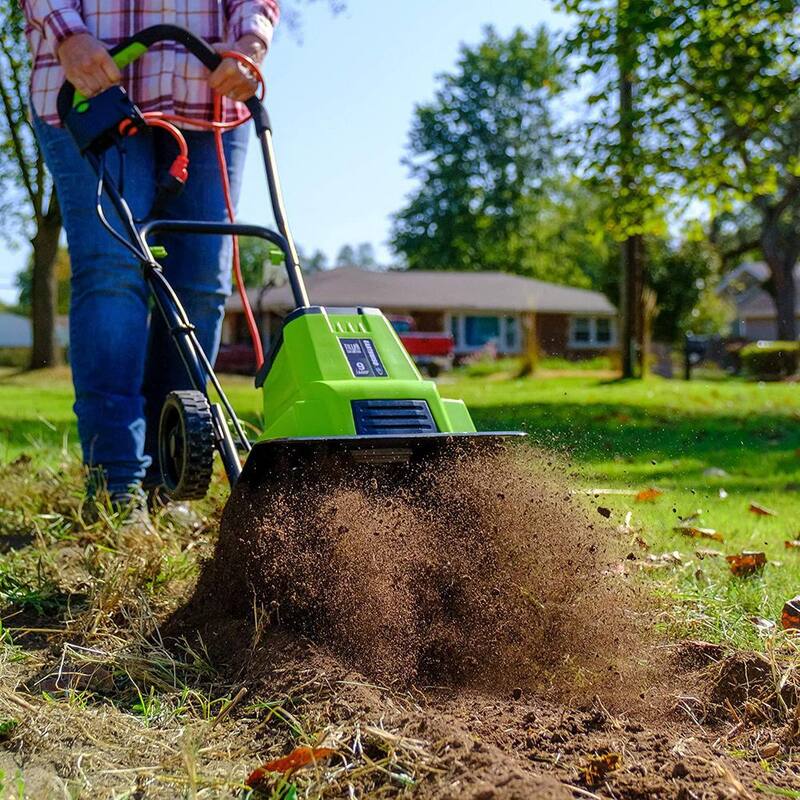 EARTHWISE POWER TOOLS BY ALM 12 in. 9 Amp Electric Garden Tiller Cultivator - TC70090EW