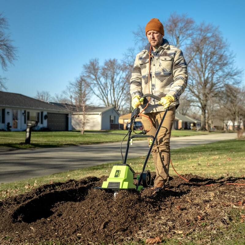 EARTHWISE POWER TOOLS BY ALM 12 in. 9 Amp Electric Garden Tiller Cultivator - TC70090EW