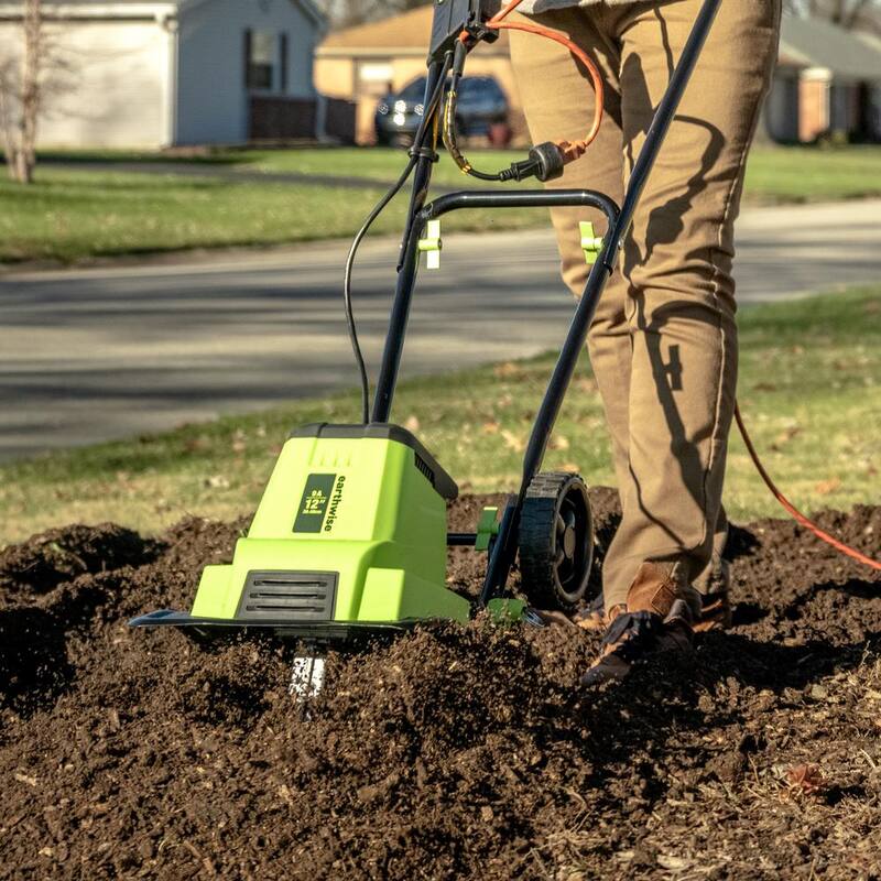 EARTHWISE POWER TOOLS BY ALM 12 in. 9 Amp Electric Garden Tiller Cultivator - TC70090EW