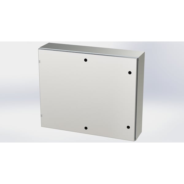 Saginaw Control & Engineering 316 Stainless Steel Electrical Enclosures, 30 in H, 8 in D, 36 in W, NEMA 3R, 4, 4X, 12, 13, Hinged - SCE-30EL3608SS6LP
