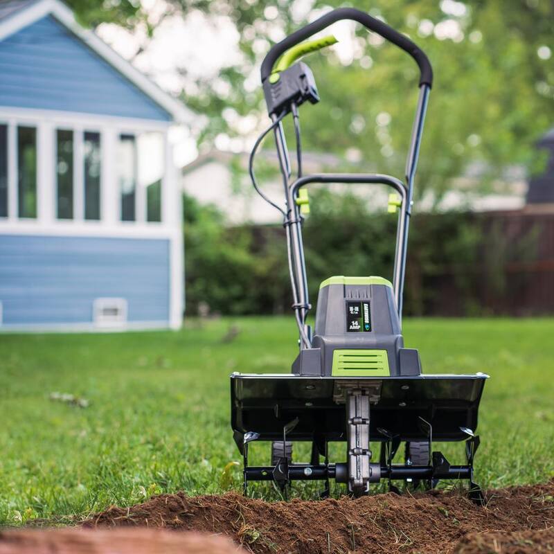 EARTHWISE POWER TOOLS BY ALM 18 in. 14 Amp Electric Garden Tiller Cultivator - TC70018EW