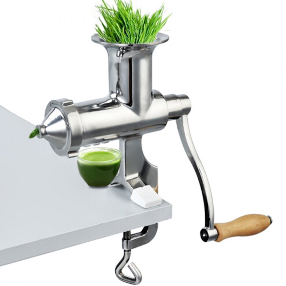 VEVOR Wheatgrass Extractor Portable Wheatgrass Juicer with 3 Sieves Wheatgrass Juicers Manual Stainless Steel Wheatgrass Extractor Machine for Wheat Grass Fruit Vegetable - SDZZFLJ0000000001V0