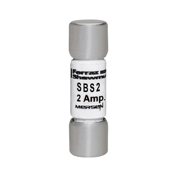 Mersen Midget Fuse, SBS Series, Fast-Acting, 2A, 600V AC, 100kA - SBS2