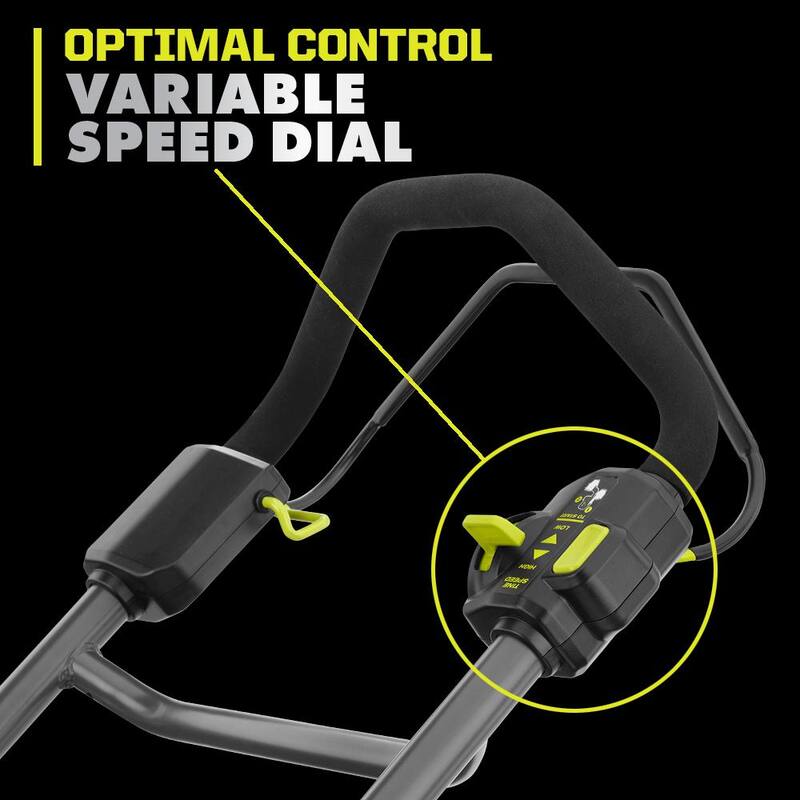 RYOBI 40V HP Brushless 16 in. Front Tine Tiller with Adjustable Tilling Width & 18V Cultivator - Batteries and Chargers - RY40730-C
