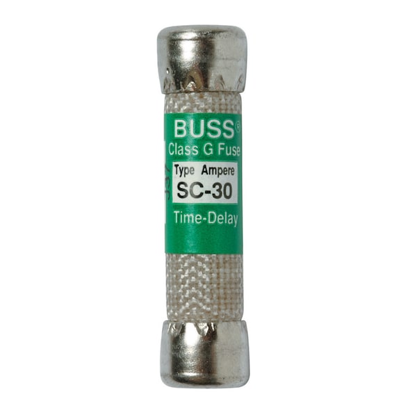 Eaton Bussmann Midget Fuse, SC Series, Time-Delay, 30A, 480V AC, 100kA at V AC, 10kA at V DC - BP/SC-30