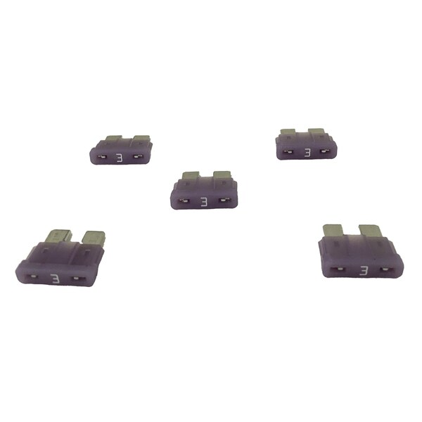 Littelfuse Fuse, Ato Std And Smart Glow Blade, Violet, 3A, Carded - 0ATO003.VP