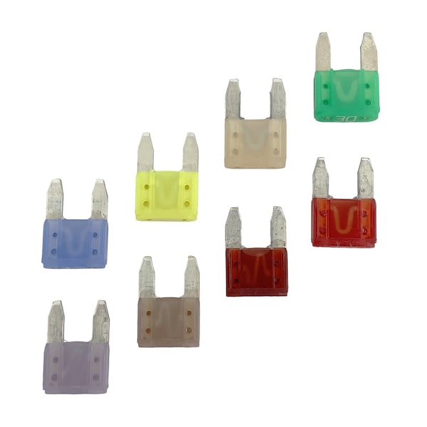 Littelfuse Fuse Assortment, Mini, 1 Each Mini 3A, 5A, 7.5A, 10A, 15A, 20A, 25A, 30A - 00940362ZP