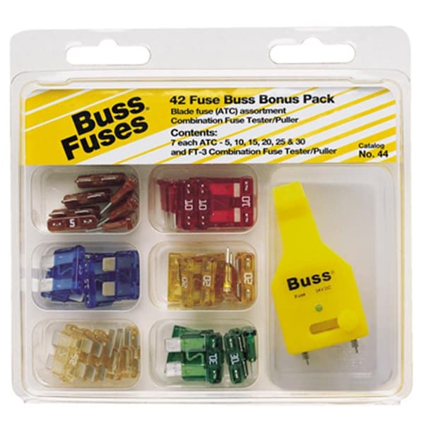 Eaton Bussmann NO-44 Atc Fuse Assortment - 43 Piece - CO569727