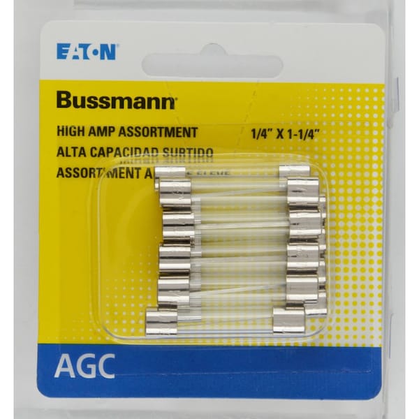 Eaton Bussmann Fuse Kit, 32V AC, 10 PK - BP/AGC-AH10-RP