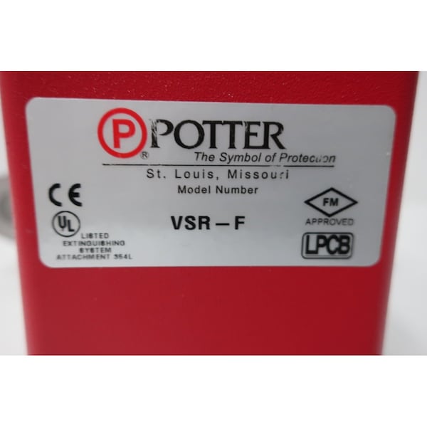 Potter VSR-F ALARMA DE CAUDAL DE AGUA INTERRUPTOR DE FLUJO DE 6 PULGADAS - 1113006 VSR-F