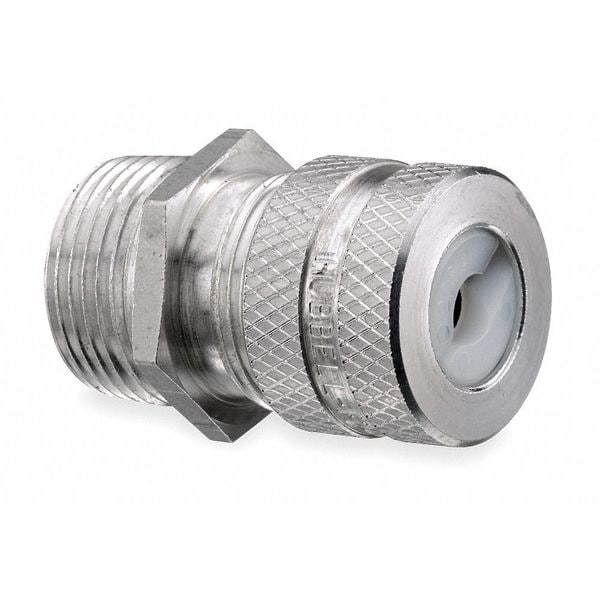 Hubbell Wiring Device-Kellems Liquid Tight Connector, 1/2 in., White - SHC1017