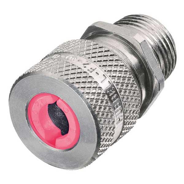 Hubbell Wiring Device-Kellems Liquid Tight Connector, 1in, Straight, Pink - SHC1044