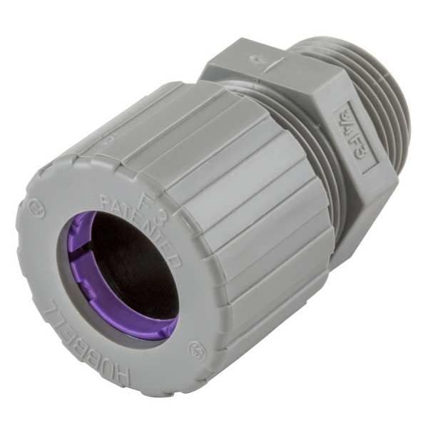 Hubbell Wiring Device-Kellems Liquid Tight Connector, 3/4in., Orchid - SHC1038CR