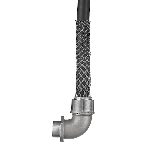 Hubbell Wiring Device-Kellems Strain Relief Cord Grip, 90 Deg, 1 In - 074011229