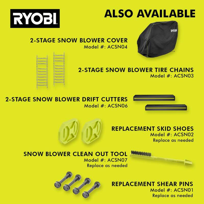 RYOBI 40V HP Brushless Whisper Series 22" 2-Stage Cordless Electric Self-Propelled Snow Blower - (2) 8 Ah Batteries & Charger - RY408150VNM