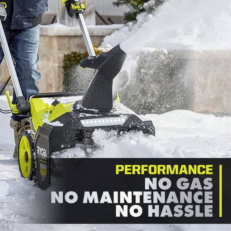 RYOBI 40V HP Brushless Whisper Series 21 in. Single-Stage Cordless Battery Snow Blower with (2) 7.5 Ah Batteries & Charger - RY408101