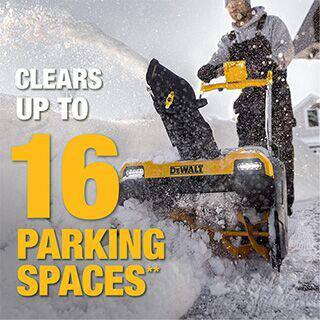 DEWALT 60-Volt 21 in. Maximum Cordless Electric Single Stage Snow Blower with Two 4.0 Ah FLEXVOLT Batteries and 2 Chargers - DCSNP2142Y2