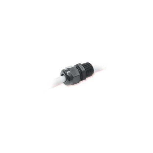 Heyco Cordgrip, 1.72 in., 0.62 in. Thread, 0.45 in. DIA, 0.50 in. NPT, Nylon - 3231