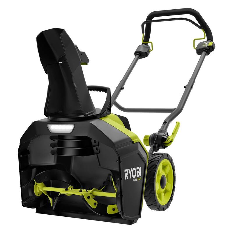 RYOBI 40V HP Brushless 18 in. Single-Stage Cordless Electric Snow Blower with 6.0 Ah Battery and Charger - RY40890