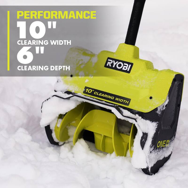 RYOBI ONE+ 18V 10 in. Single-Stage Cordless Electric Snow Shovel (Tool Only) - P2706BTL