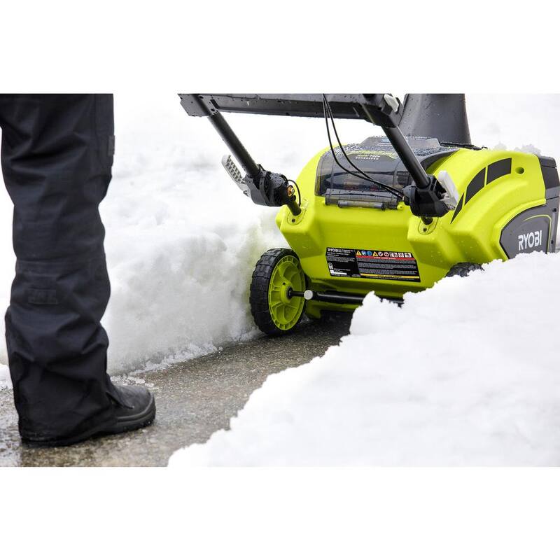 RYOBI 40V HP Brushless 21 in. Cordless Single Stage Snow Blower with (2) 5.0 Ah Batteries and Charger - RY40862