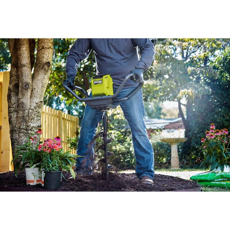 RYOBI 40V HP Brushless Cordless Earth Auger with 8 in. Bit (Tool Only) - RY40701BTL