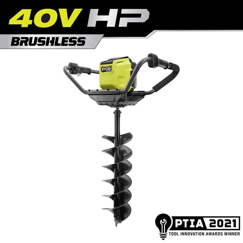 RYOBI 40V HP Brushless Cordless Earth Auger with 8 in. Bit (Tool Only) - RY40701BTL