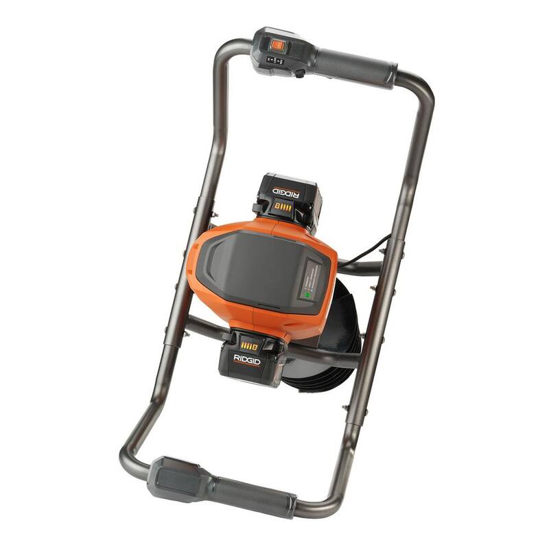 RIDGID 18-Volt Earth Auger with 8 in. Bit and (2) 4.0 Ah Batteries and Charger - R01701K