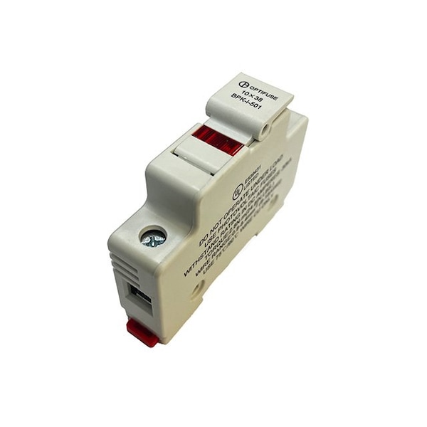 Optifuse 1 Pole Fuse Block for Midget Fuses - LED, 1000V 30A - BPK-I-501